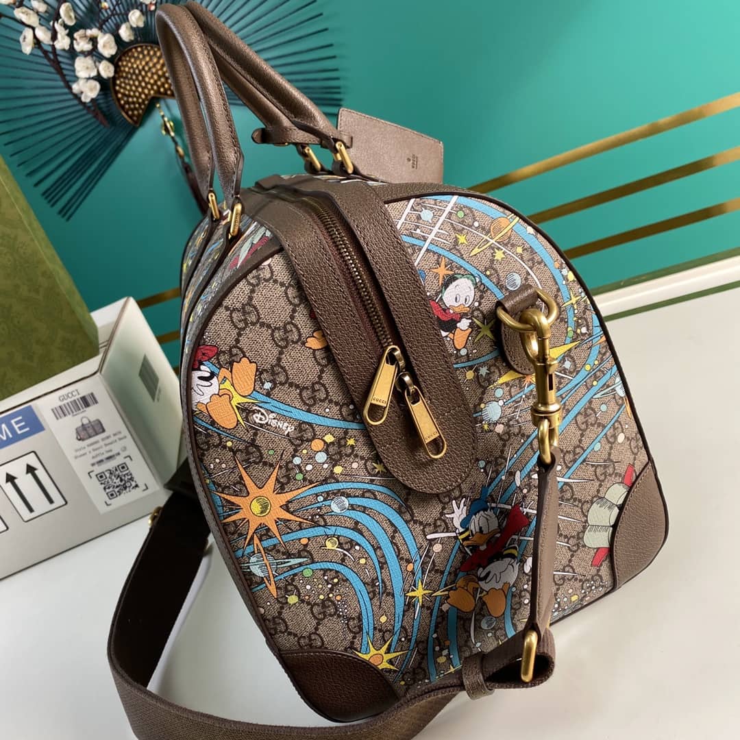 Gucci x Disney Donald Duck Duffle Bag Replica 648085(Cola)