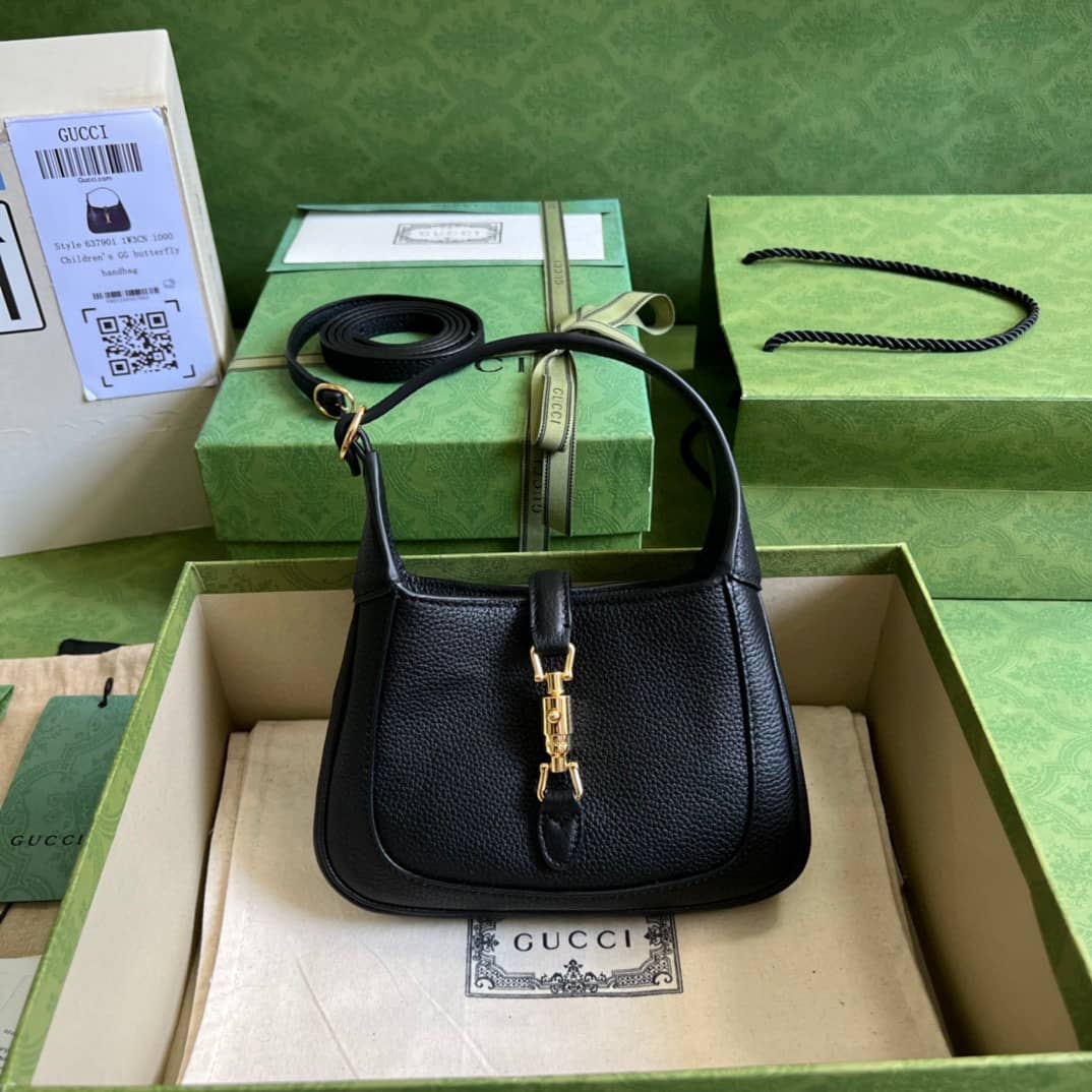 Gucci Jackie 1961 Mini Hobo Bag Black 637091 Replica