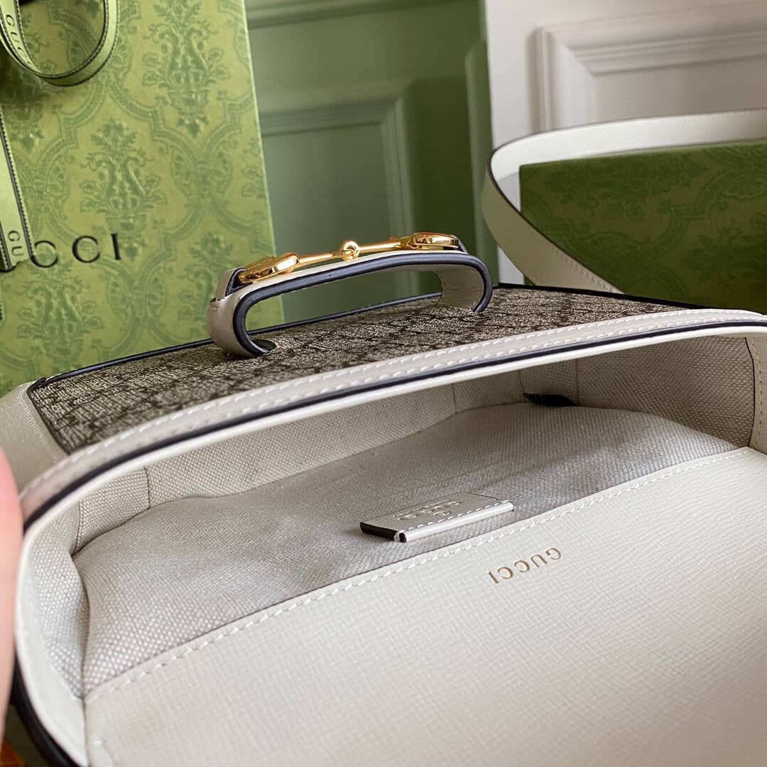 Gucci Horsebit 1955 Mini Bag Replica White 658574