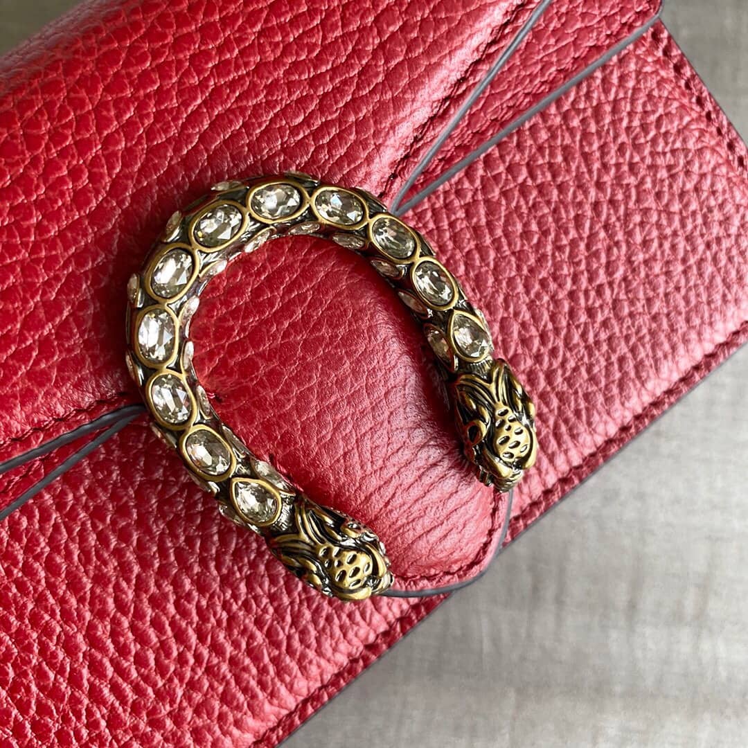 Gucci Dionysus GG Supreme Super Mini Bag Replica Red 476432
