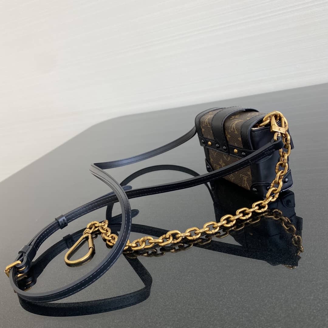 Louis Vuitton Mini Trunk Monogram Canvas Key Chain Replica Bag 44188M