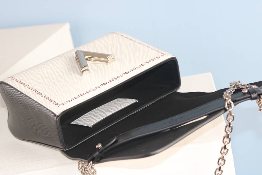 Louis Vuitton Textured Epi Leather Twist Series Bag White