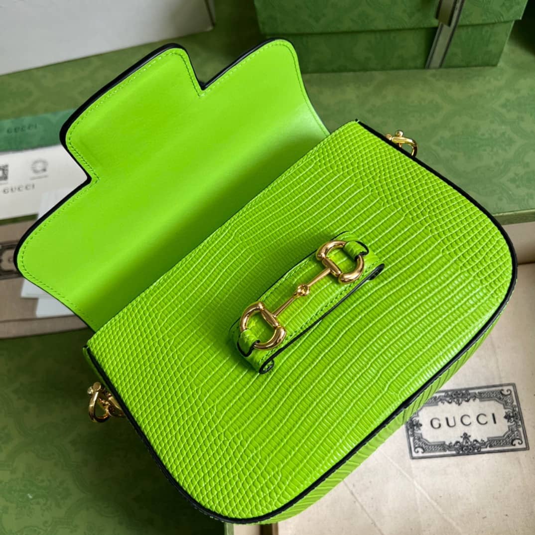 Gucci Horsebit 1955 Lizard Mini 675801 Replica Shoulder Bag
