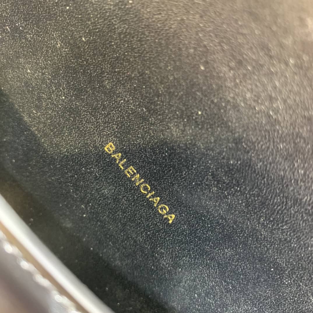 Balenciaga Hourglass Leather Top Handle Replica Bag