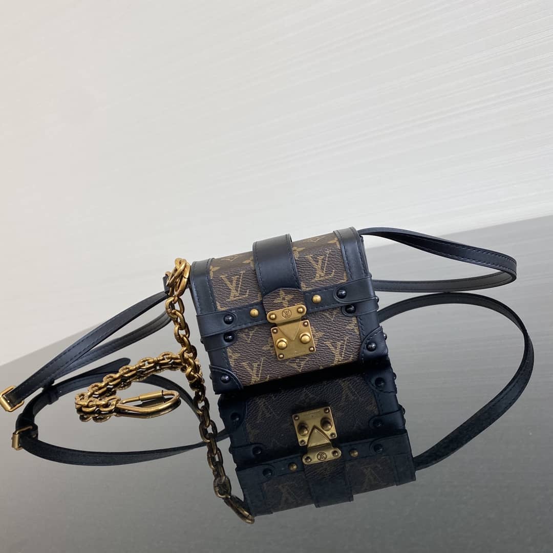 Louis Vuitton Mini Trunk Monogram Canvas Key Chain Replica Bag 44188M