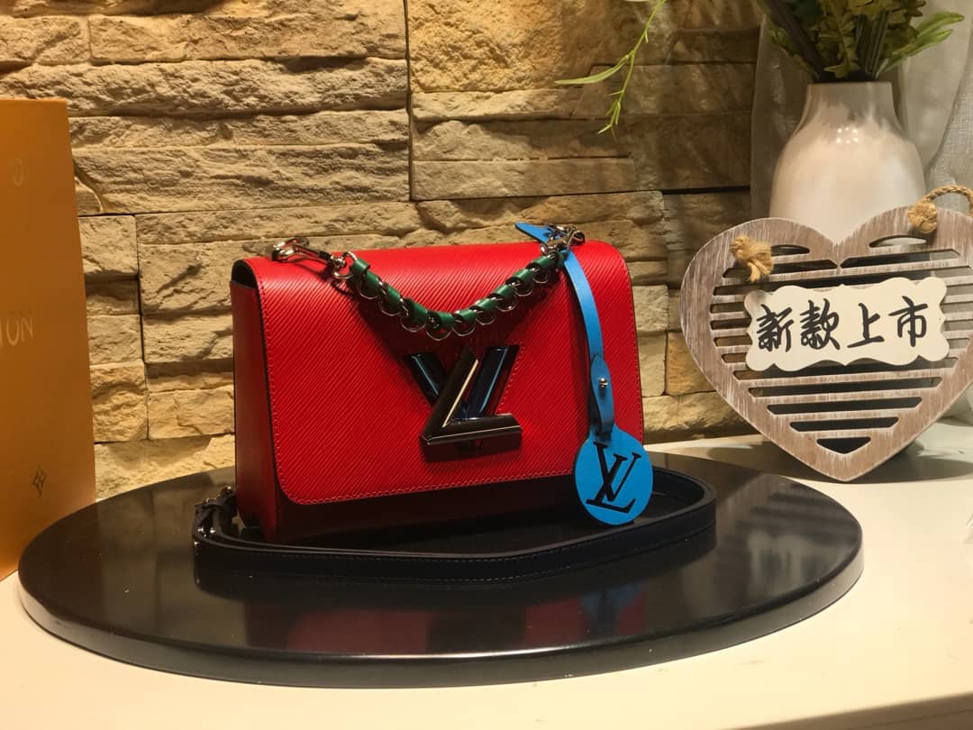 Louis Vuitton Twist MM Bag Red M50296 Replica