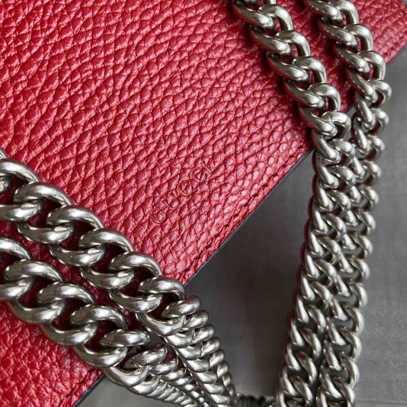 Gucci Dionysus Dupe GG Supreme Dionysus 2way Mini Chain Shoulder Bag Replica Red 421970