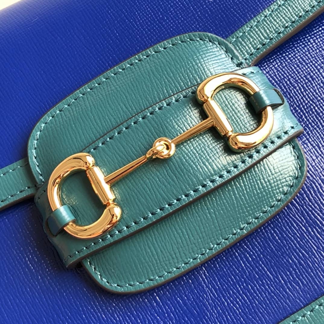 Gucci Horsebit 1955 Shoulder Bag Replica Blue 602204