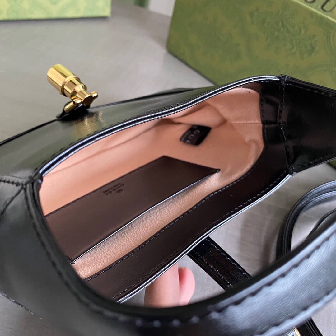 Gucci Jackie 1961 Mini Shoulder Bag Replica Black 637091