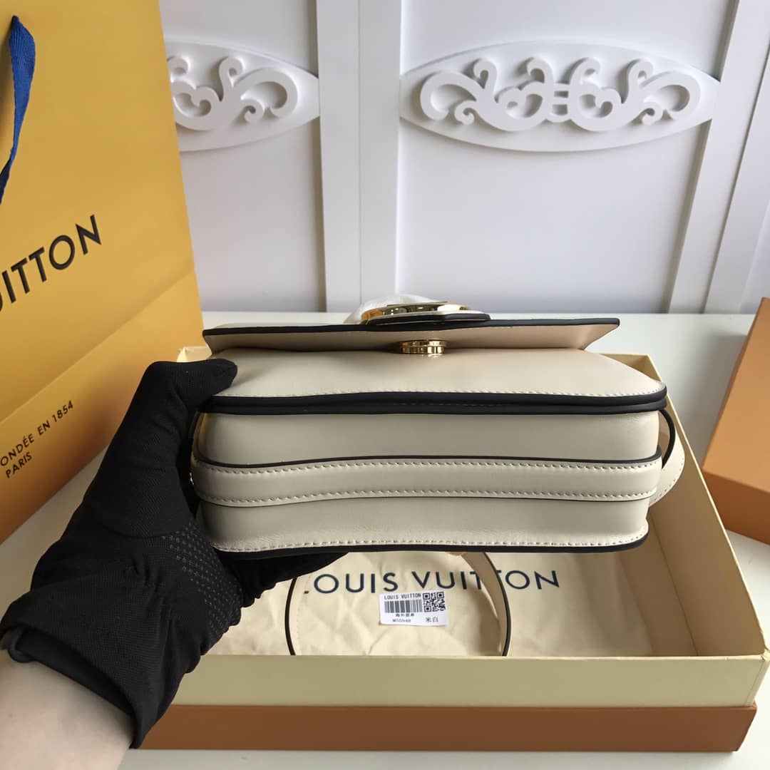Louis Vuitton Pont9 Neuf Leather Replica Shoulder Bag White M55948
