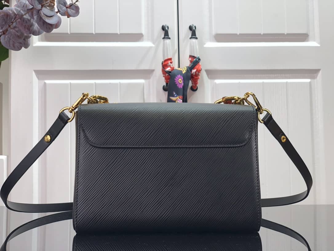 Louis Vuitton Monogram 2Way Leather Twist Replica Handbag Black M58526