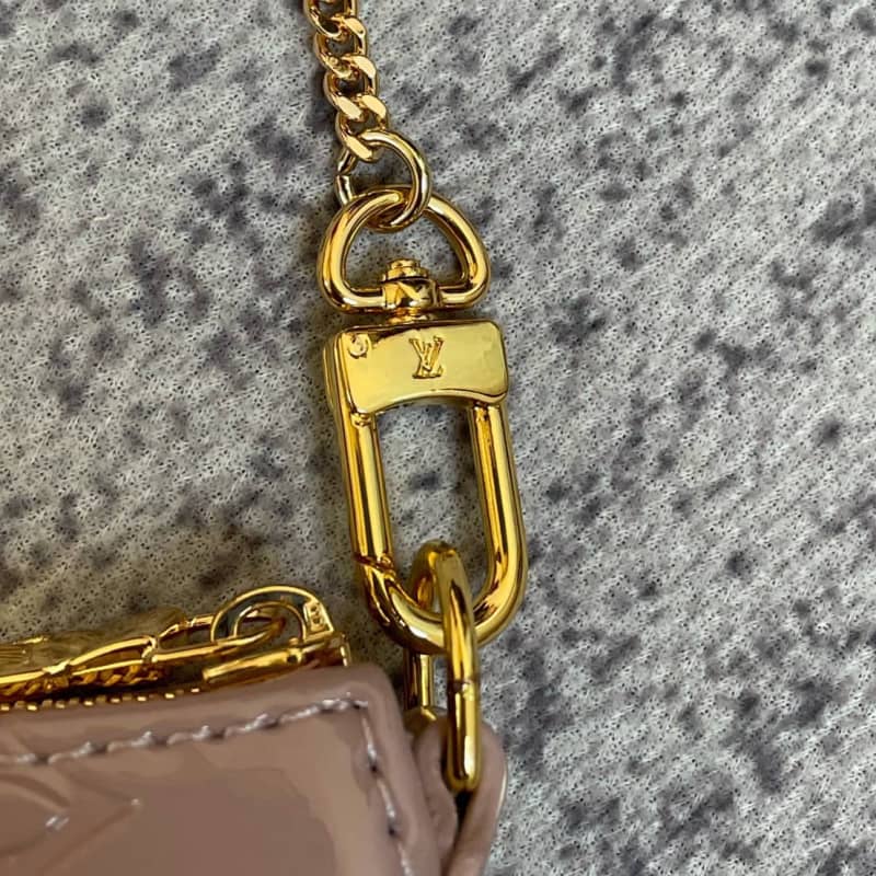 Louis Vuitton Pochette Dupe  Monogram Vernis Accessories Replica Pouch Pink M58009