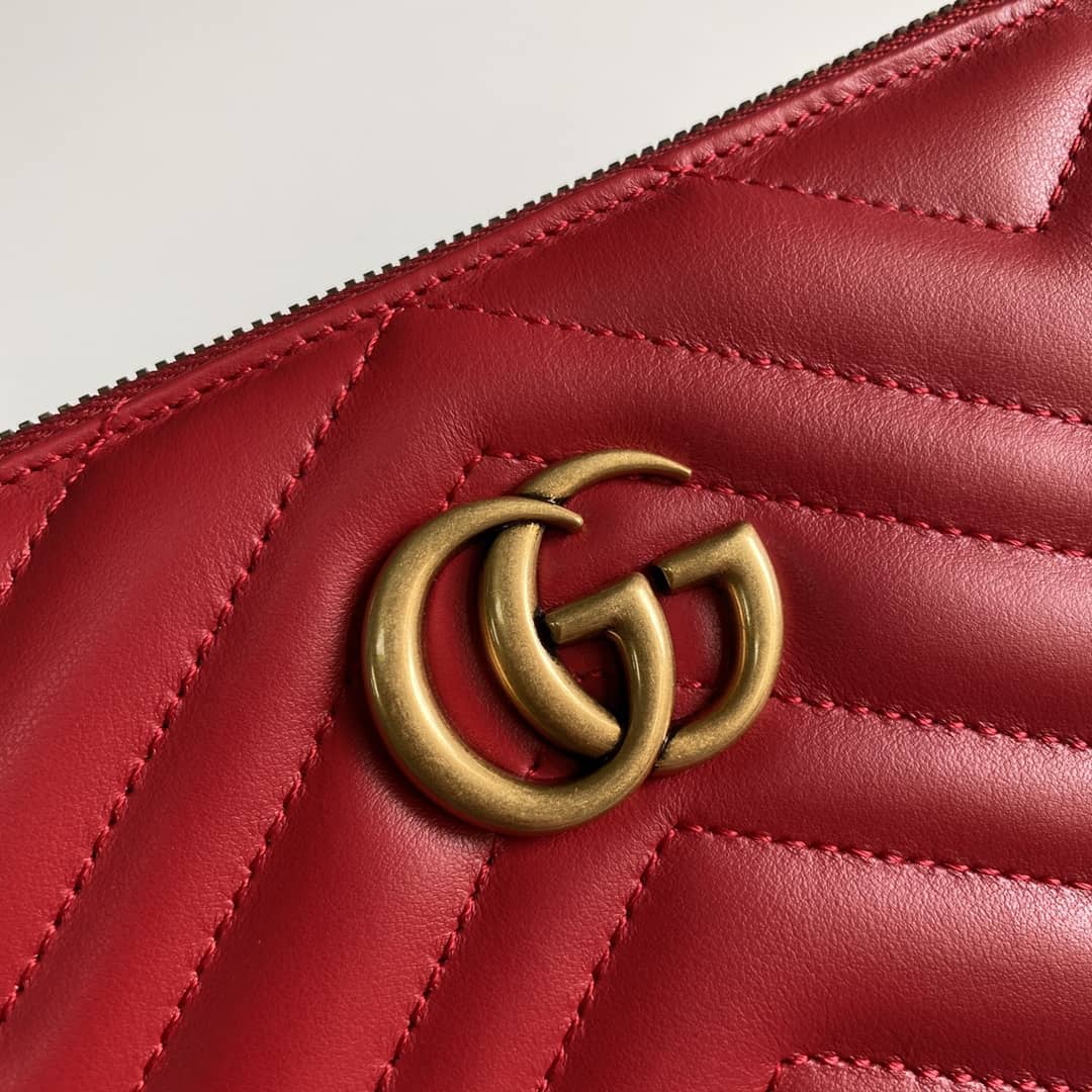 Gucci GG Marmont Leather Clutch Replica 476440