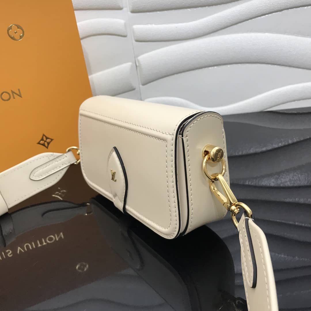 Louis Vuitton Officier Pouch Monogram Canvas Strap Replica Bag White M69841