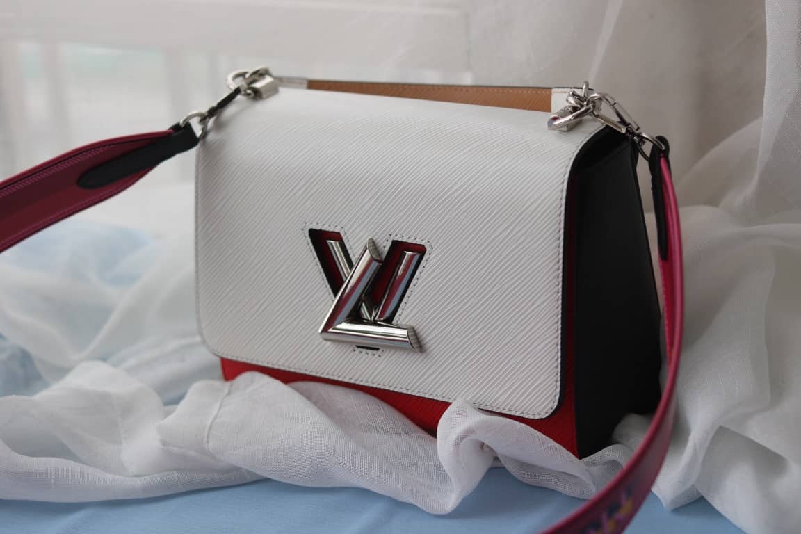 Louis Vuitton Textured Epi Leather Twist Series Bag White