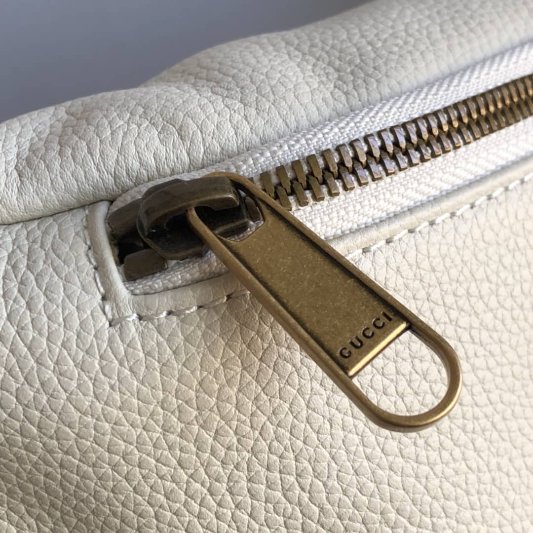 Gucci Print Leather Belt Waist Bum Bag Replica White 493869