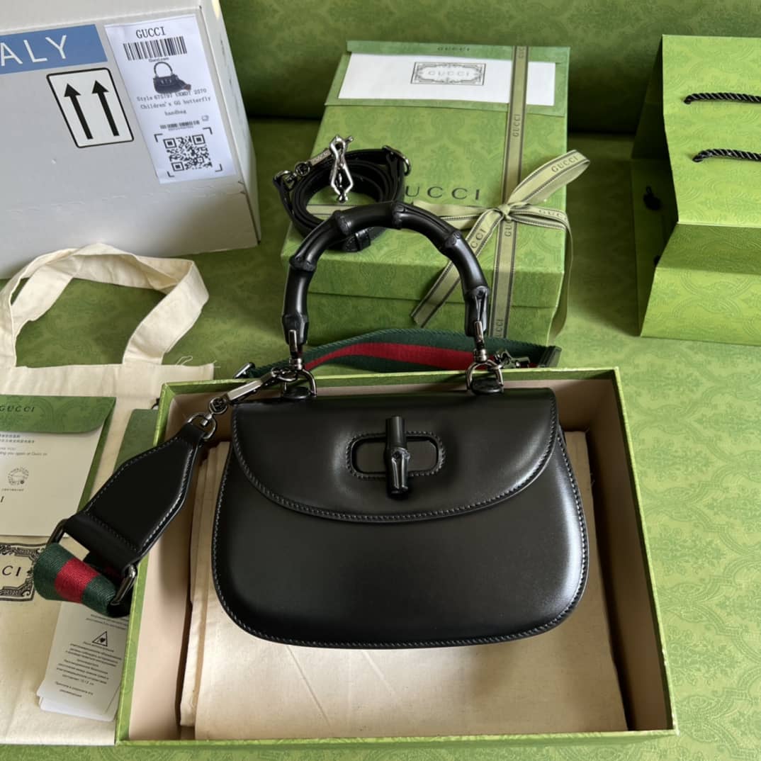 Gucci Bamboo Small Top Handle Bag Replica 675797