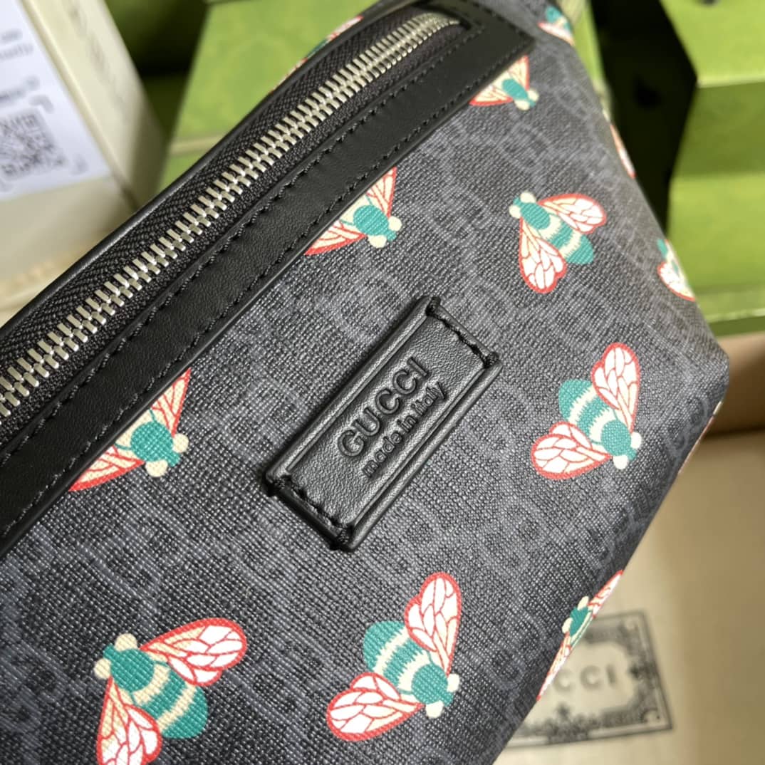 Gucci Bestiary GG Supreme Canvas Belt Bag With Bees Replica 675181