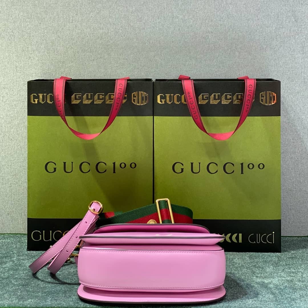 Gucci Bamboo 1947 Small Top Handle Bag 675797 Pink 675797 Replica