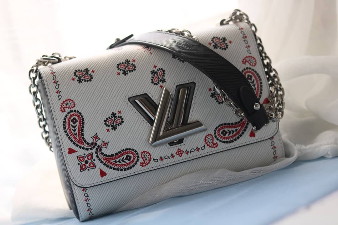 Louis Vuitton Textured Epi Leather Twist Series Bag White