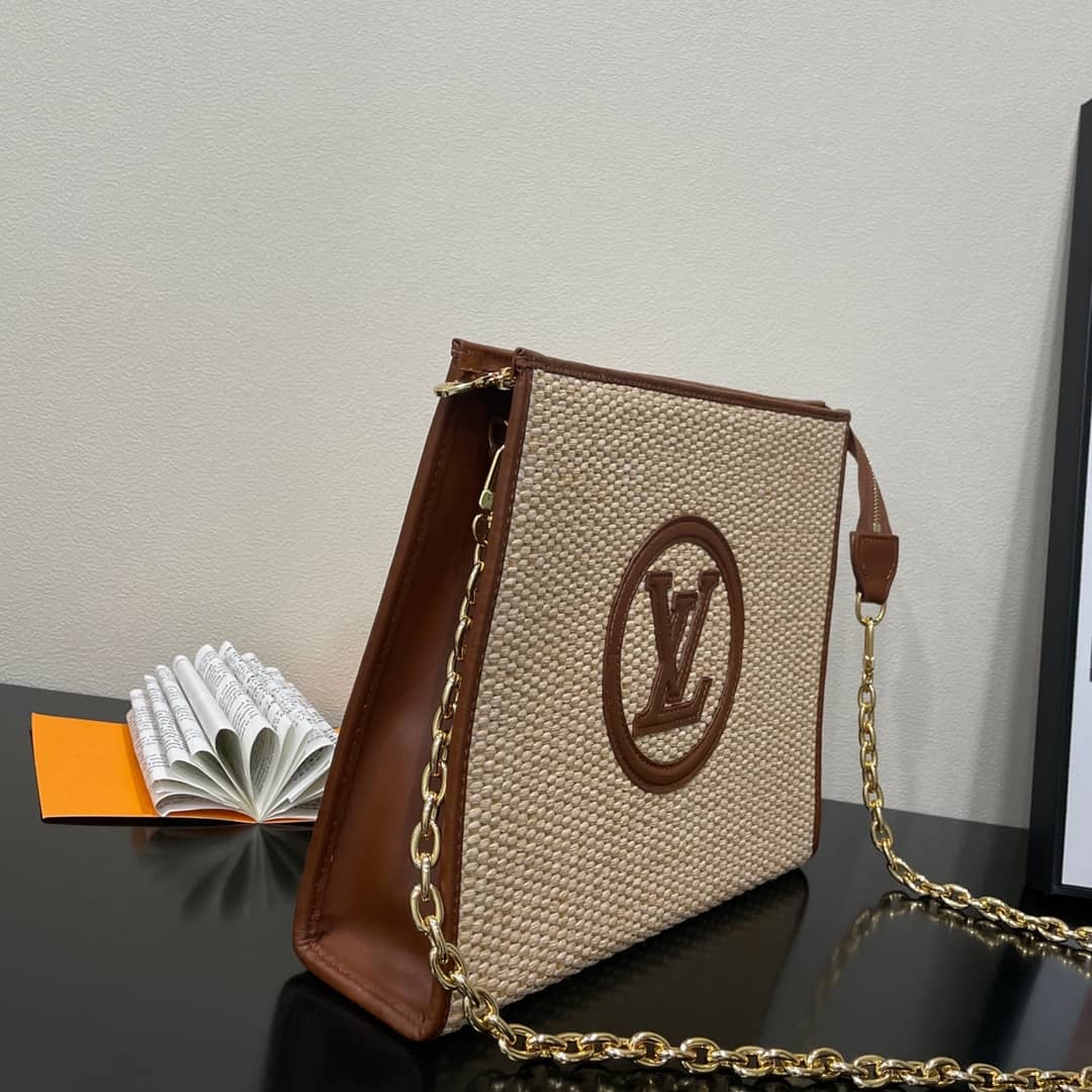 Louis Vuitton Toiletry Pouch on Chain Circle Logo M81366 Replica