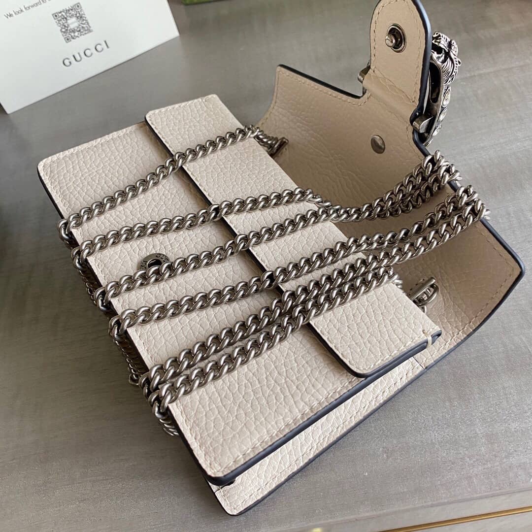 Gucci Dionysus GG Supreme Super Mini Bag Replica White 476432