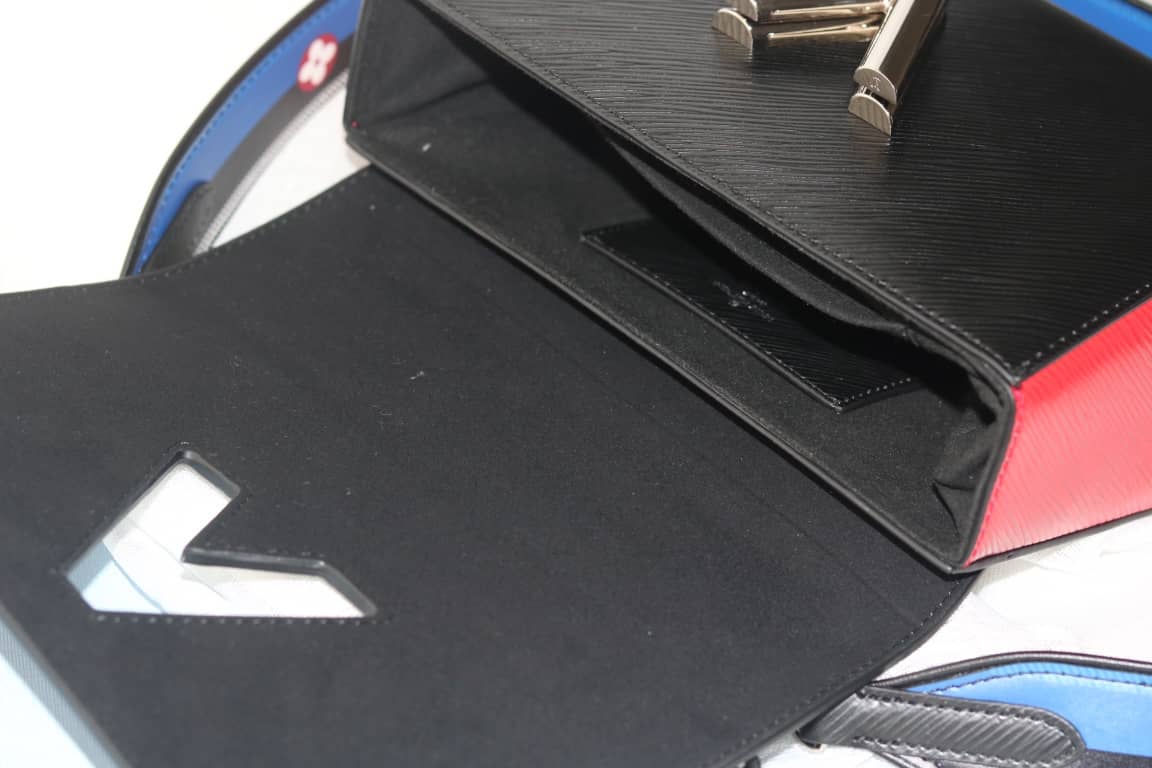 Louis Vuitton Textured Epi Leather Twist Series Bag Black