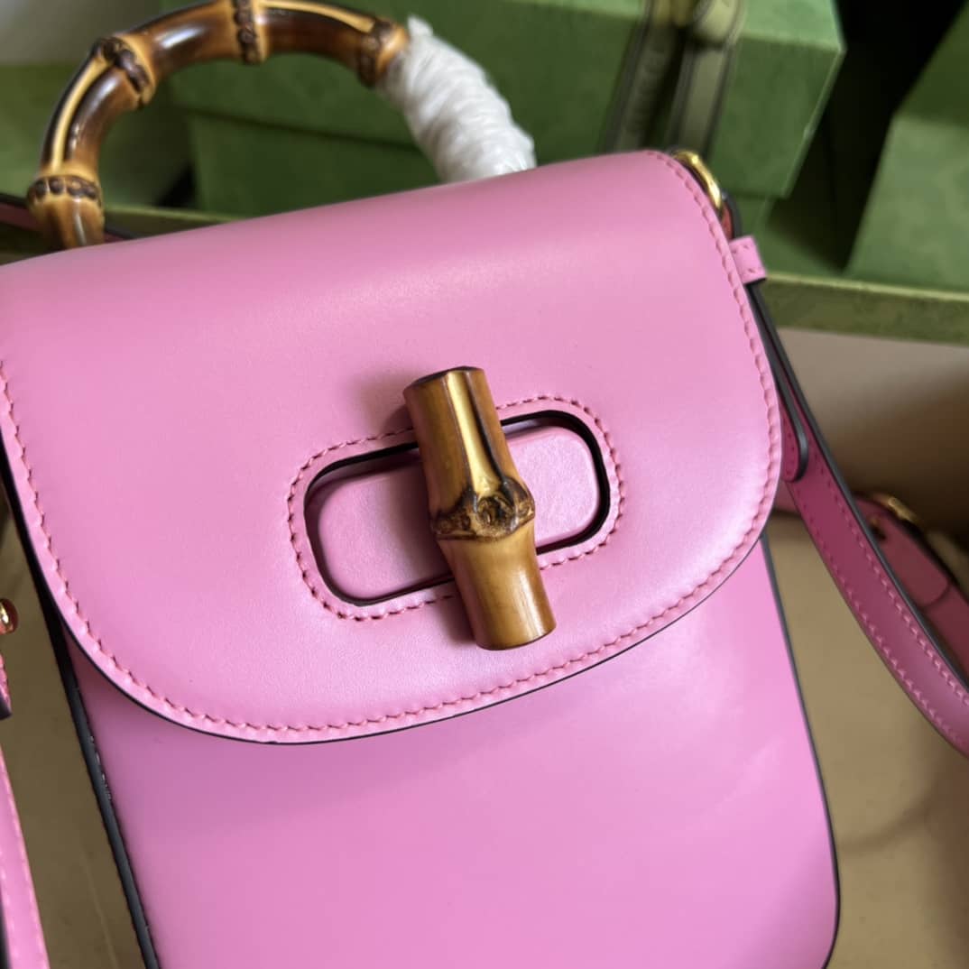 Gucci Bamboo Mini Crossbody Handbag 702106 Replica