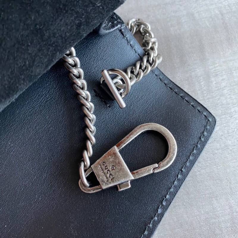 Gucci Dionysus GG Supreme Super Mini Bag Replica Gray Black 476432