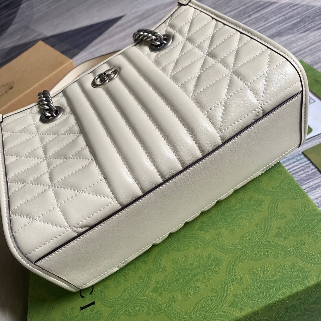 Gucci GG Marmont Small Tote Bag Replica White 681483
