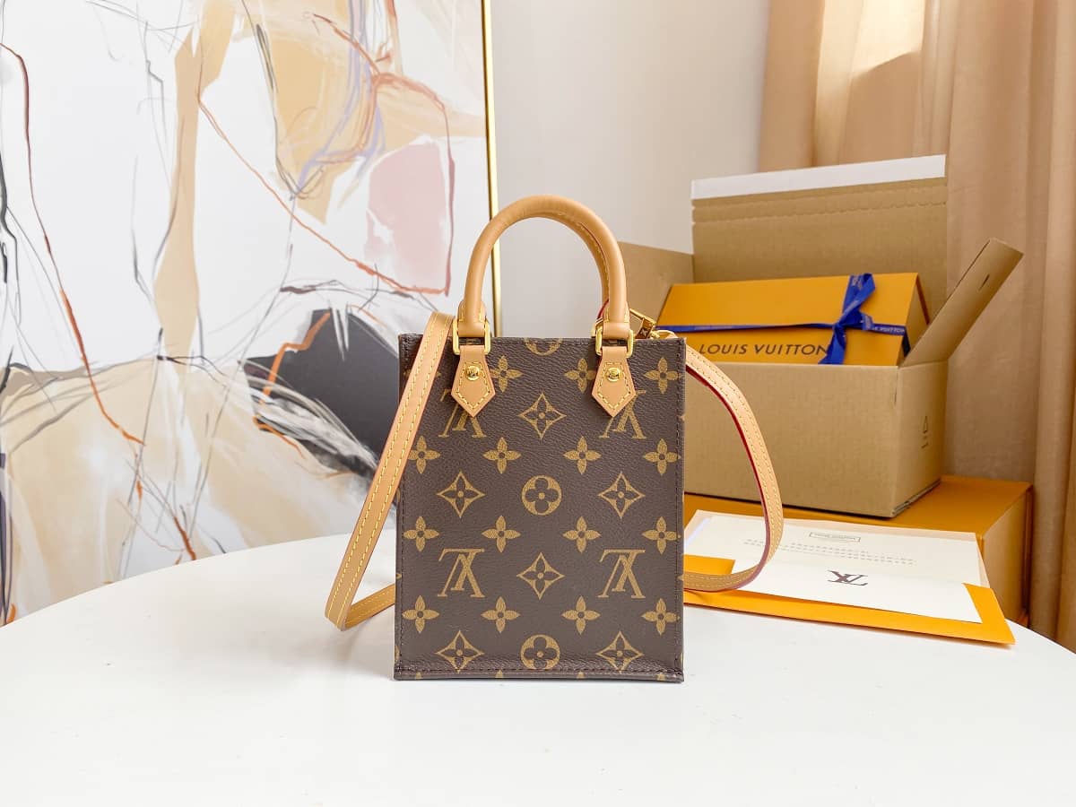 Louis Vuitton Monogram Petit Sac Plat 2Way Replica Shoulder Bag M69442