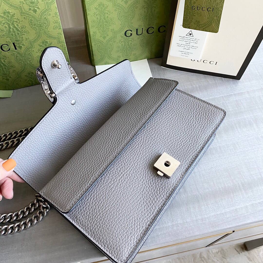 Gucci GG Dionysus Small Shoulder Bag Replica Gray 499623