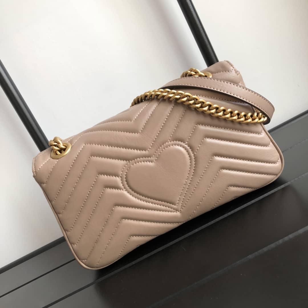 Gucci GG Marmont Matelasse Shoulder Bag Replica Khaki 443497