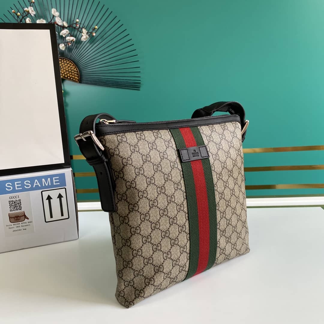 Gucci GG Supreme Web Slim Crossbody Bag Replica 387111