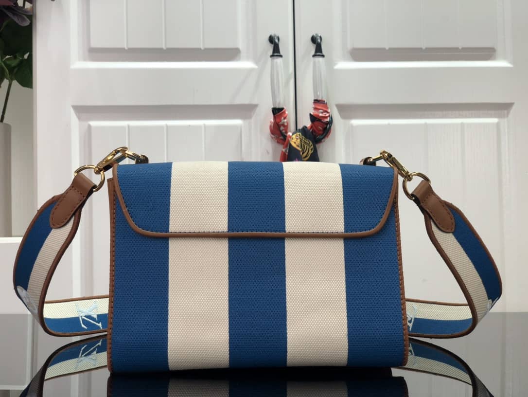 Louis Vuitton Embroidered Canvas Calf Leather Twist MM Replica Bag M57659