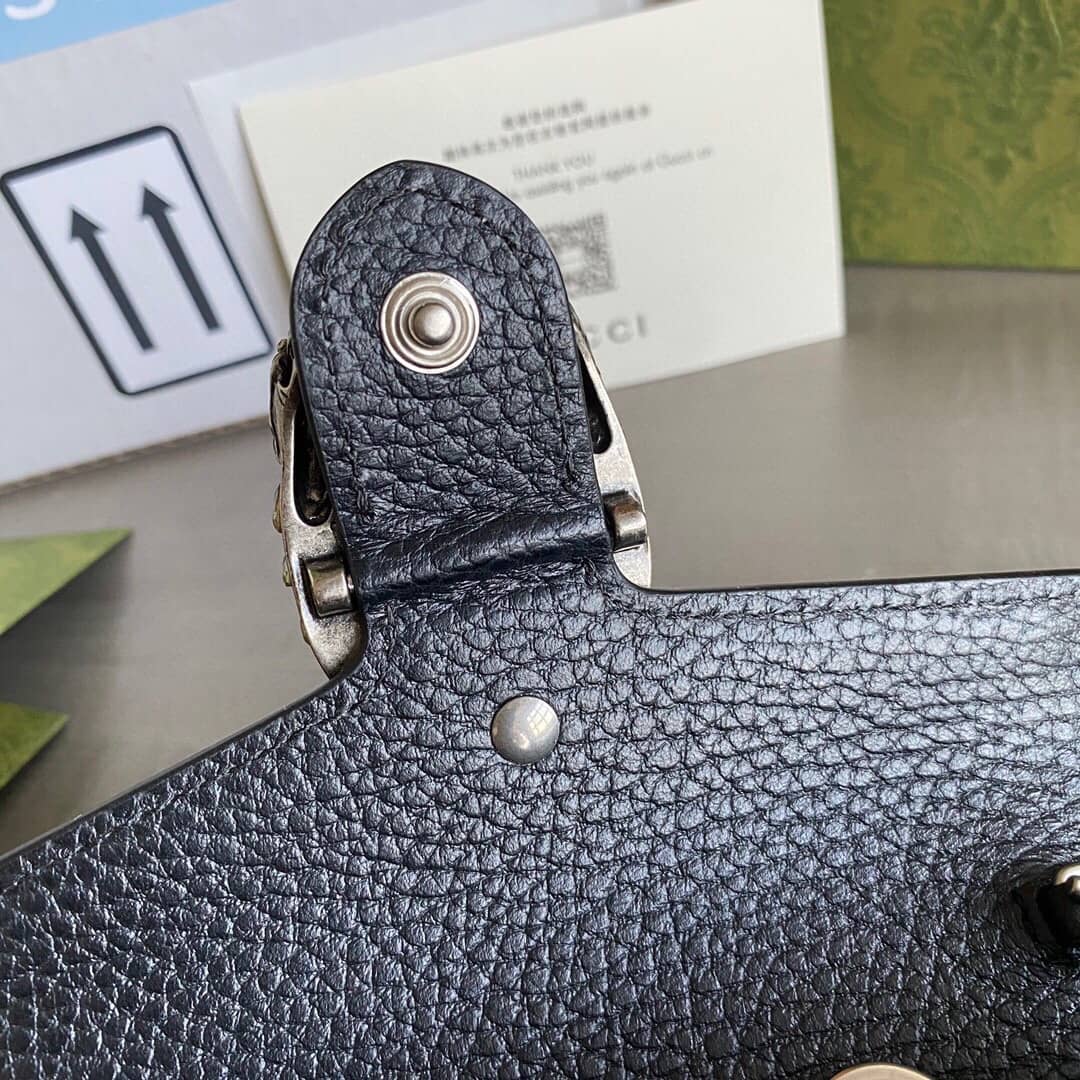 Gucci Dionysus GG Supreme Super Mini Bag Replica Black 476432