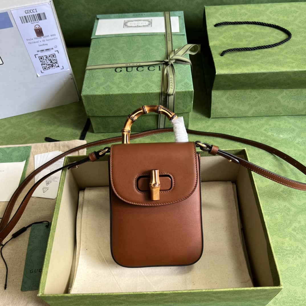 Gucci Bamboo Mini Crossbody Handbag 702106 Replica