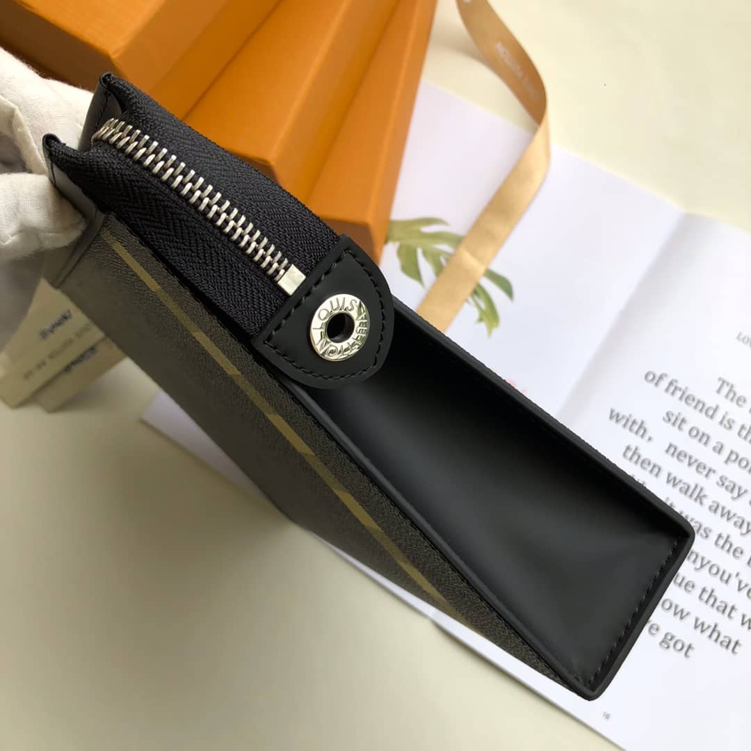 Louis Vuitton Stripe Replica Pochette Voyage MM Damier Graphite Yellow N60107