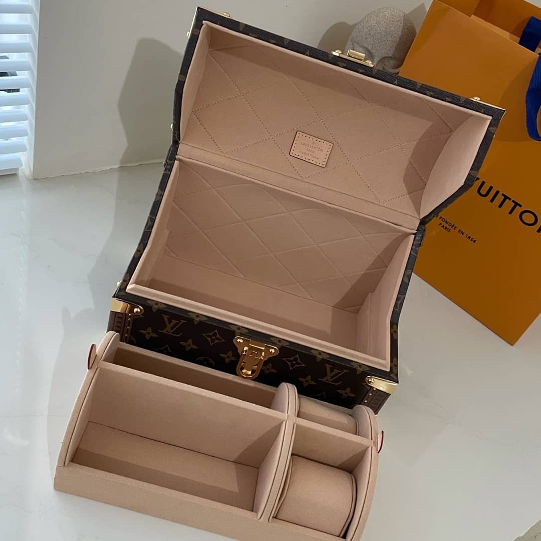 Best Replica Louis Vuitton Monogram Canvas Cotteville M20210 Replica Makeup Bag(ColaReps)