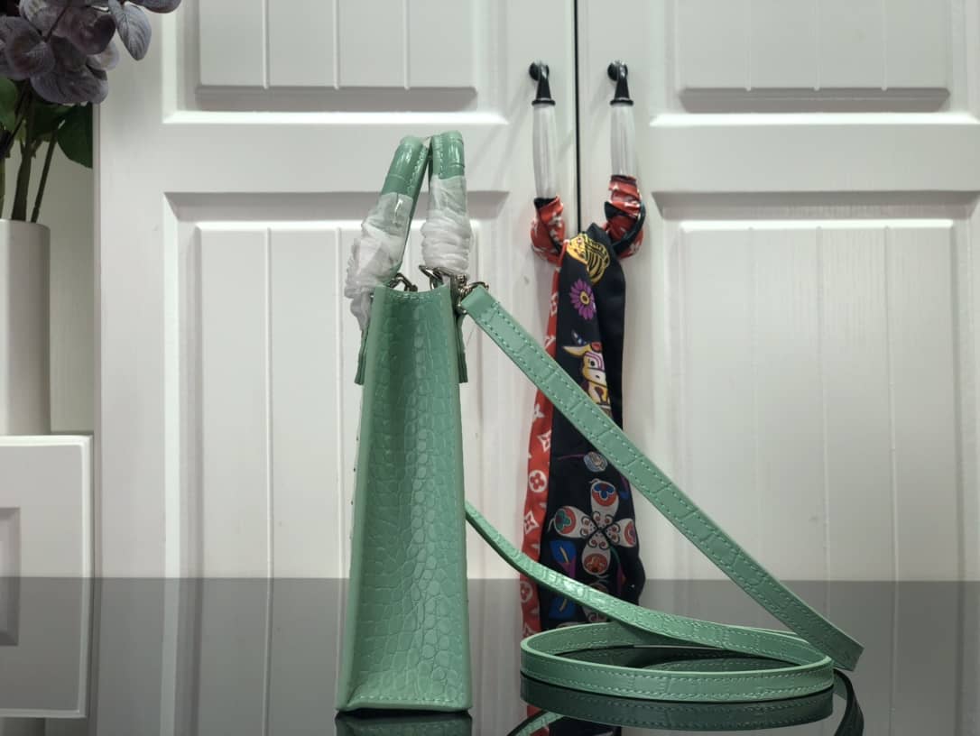 Louis Vuitton Petit Sac Plat Flat Shoulder Bag Replica Green M80169