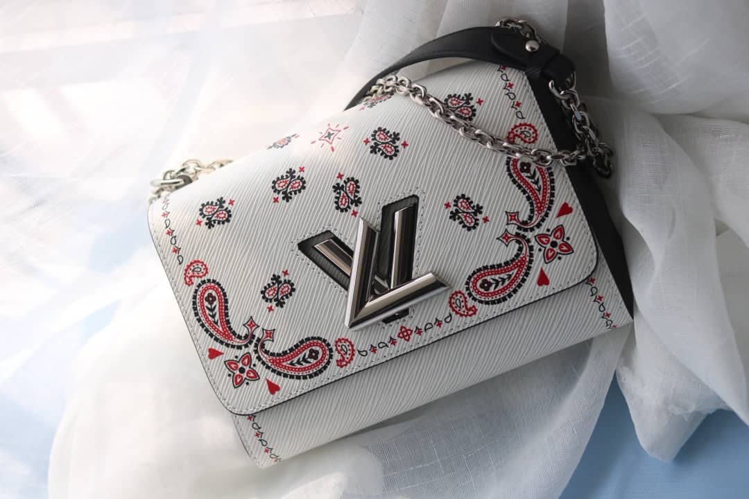 Louis Vuitton Textured Epi Leather Twist Series Bag White