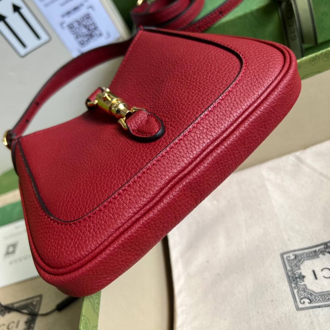 Gucci Jackie 1961 Mini Hobo Bag Red 637091 Replica