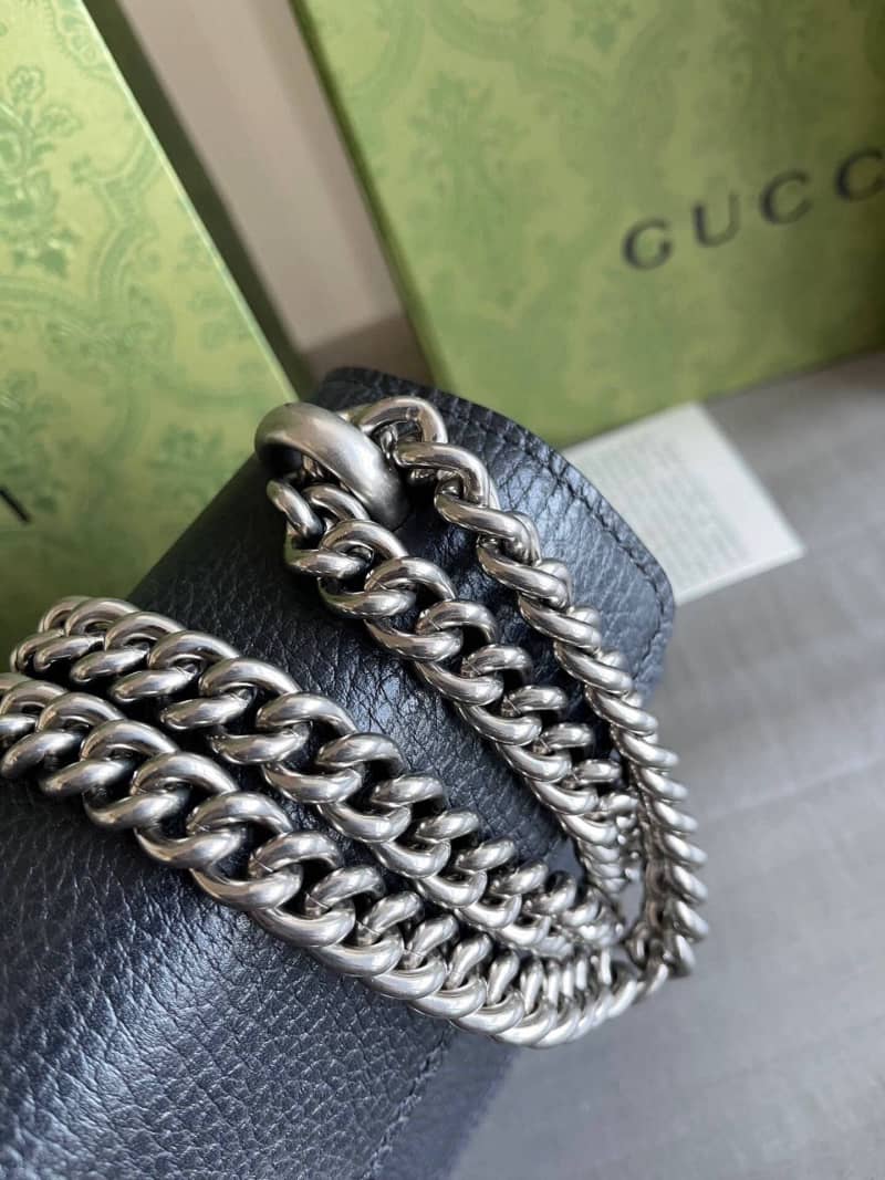 Gucci GG Dionysus Small Shoulder Bag Replica Black 499623