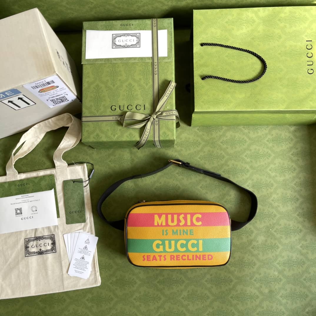 Gucci Disney Supreme GG Canvas Leather Belt Bag Replica 602695