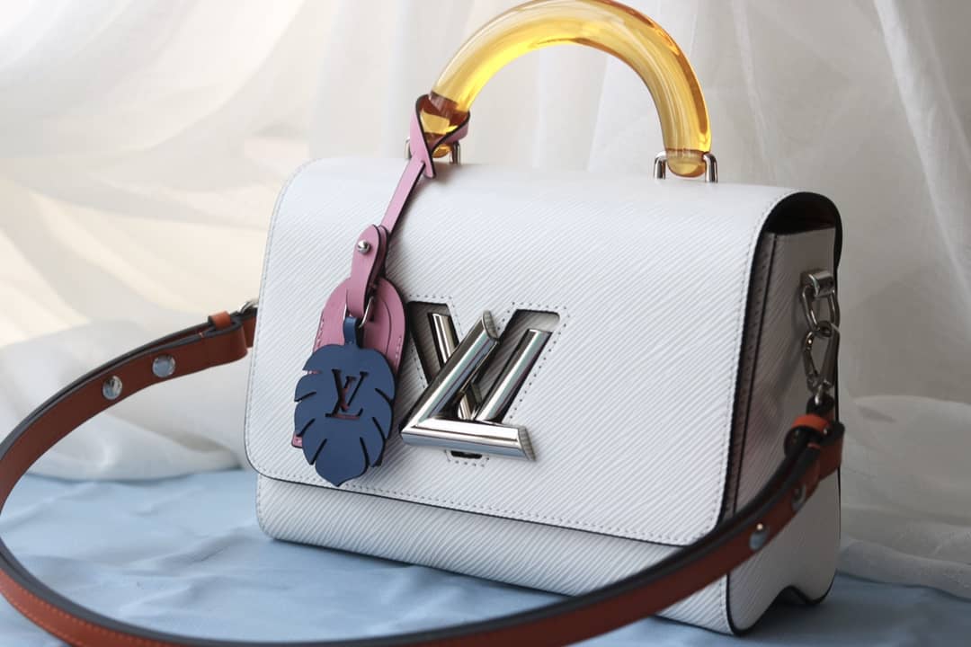 Louis Vuitton Epi Twist PM Chain White M50332 Replica Crossbody Bag