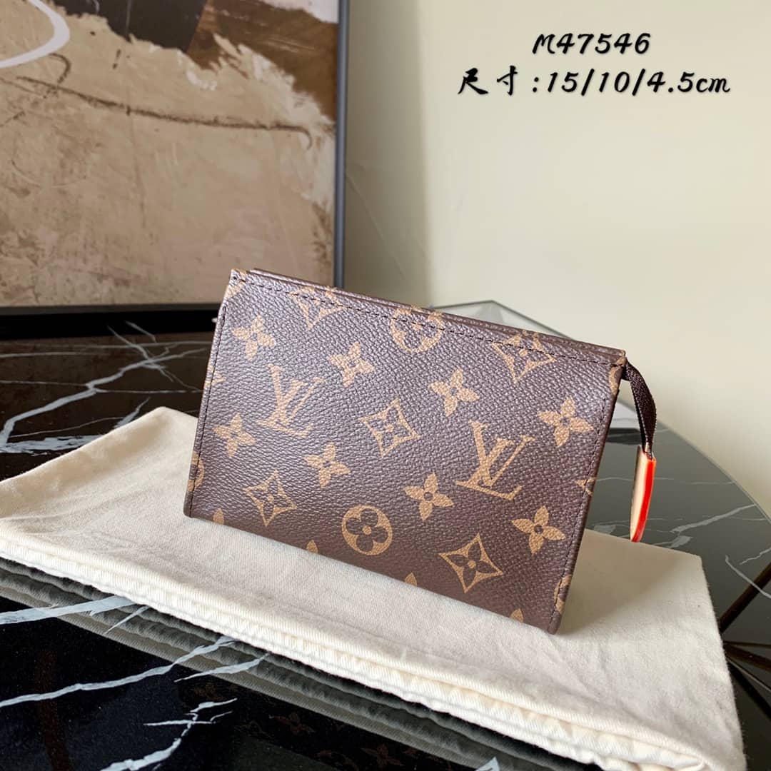 Louis Vuitton Monogram Poche Toilette Cosmetics Pouch Replica M47546