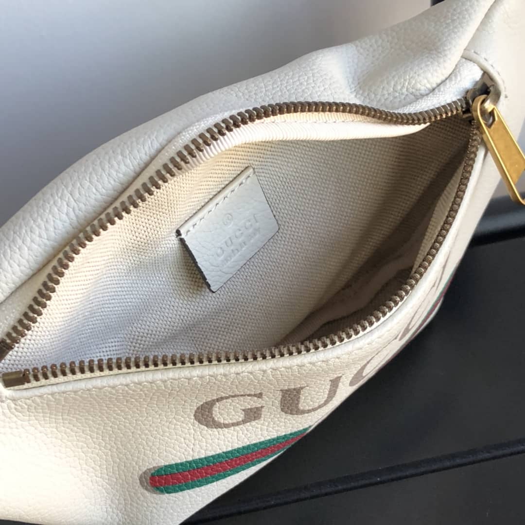 Gucci Print Small Waist Body Belt Bag Replica White 527792