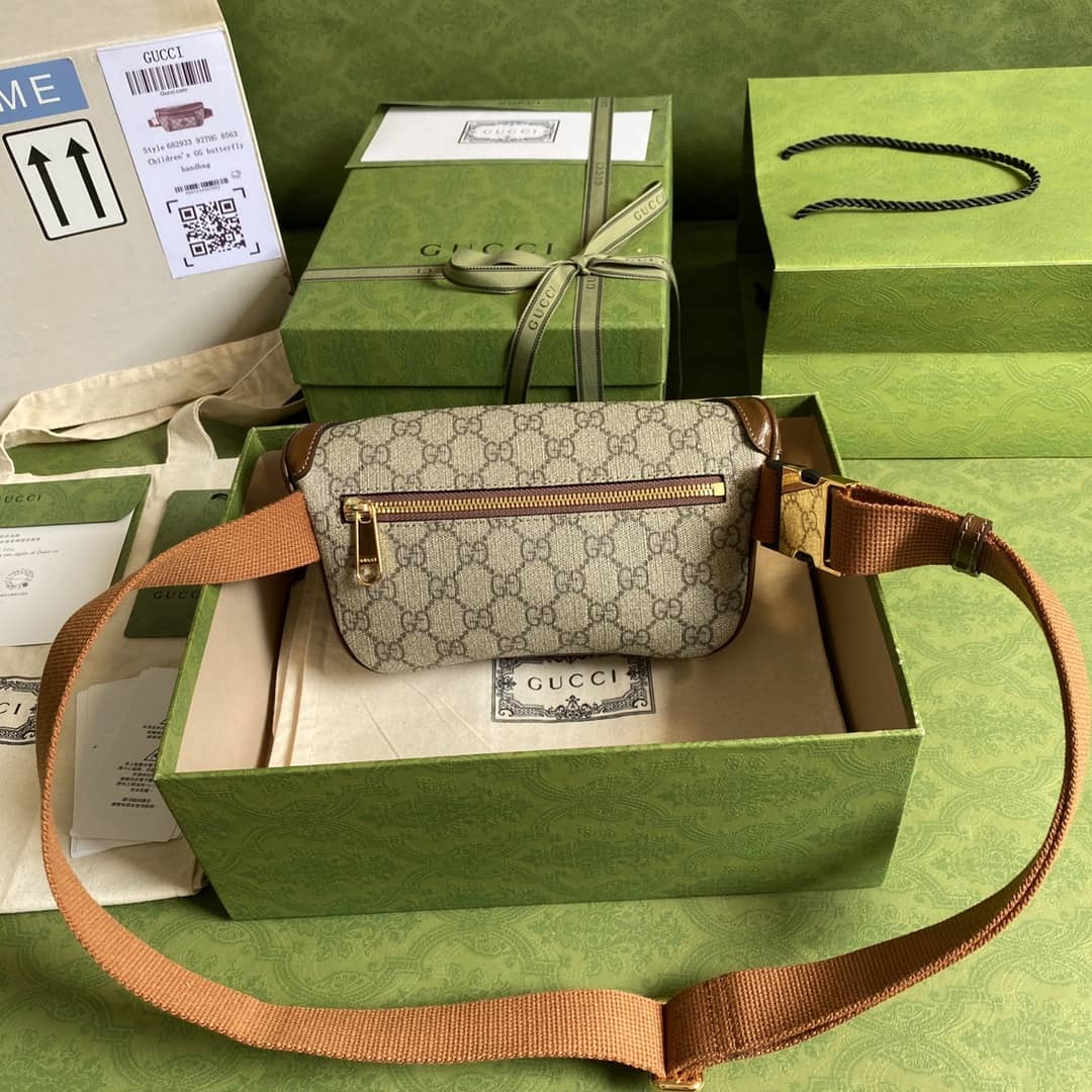 Best Replica Gucci Interlocking GG Supreme Belt Bag Replica 682933(ColaReps)