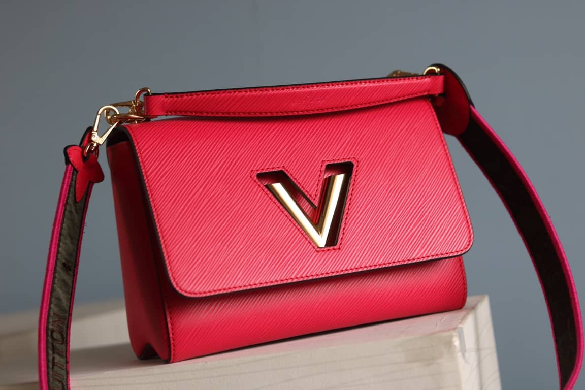 Louis Vuitton Textured Epi Leather Twist Series Bag Red