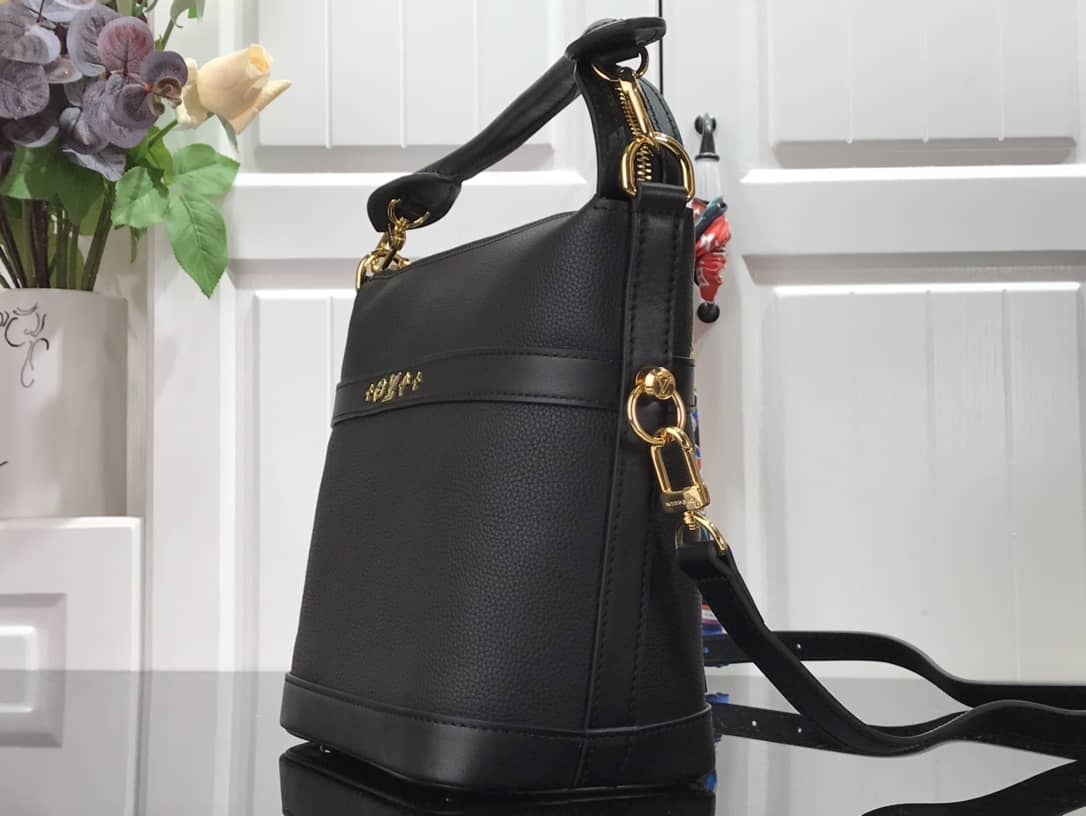 Louis Vuitton Cruiser PM Calfskin Leather Replica Bag Black M57934